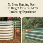 Load image into Gallery viewer, 17" Tall 6 In 1 "No Tools Needed" Premium Metal Raised Garden Bed Kit
