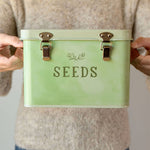 Load image into Gallery viewer, Green Thumb Tin Seed Storage Box
