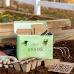 Load image into Gallery viewer, Green Thumb Tin Seed Storage Box
