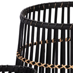Load image into Gallery viewer, Planters Set of 3 - Black Bamboo Wood Footed, 10/14/17 in.
